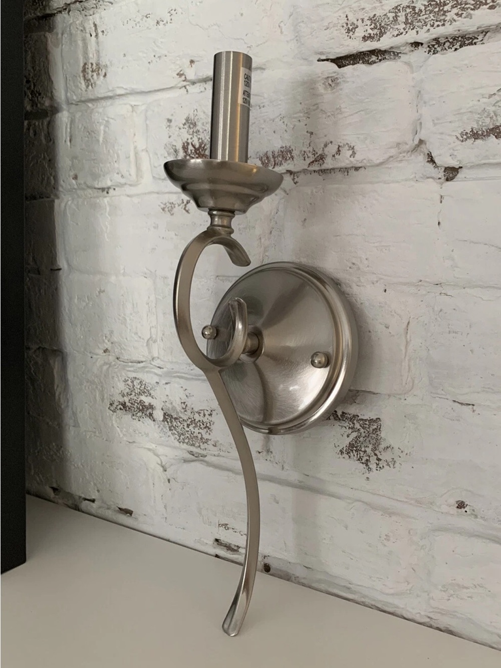 Magnolia Lighting Satin Nickel Wall Sconce, Candelabra, Item 543-1-65
